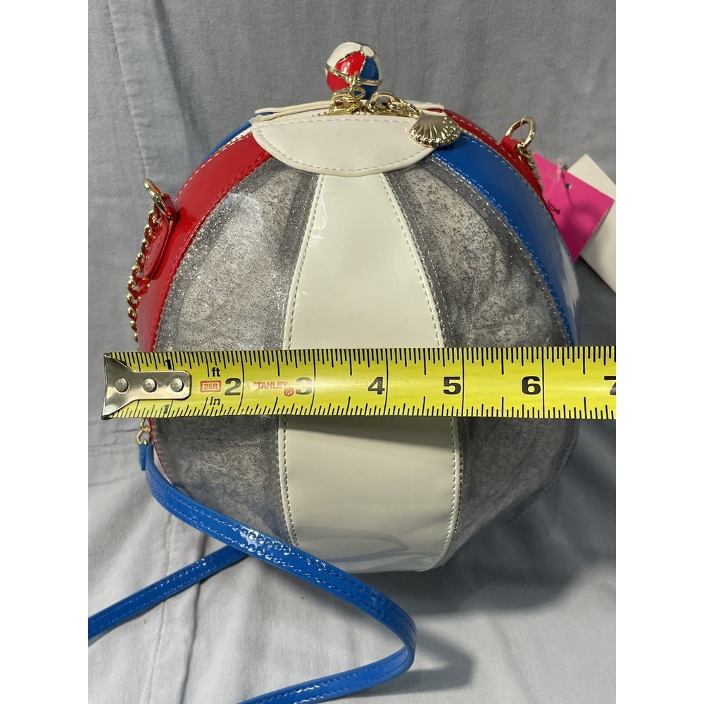 NEW Betsey Johnson Kitsch Havin A Ball - Beachball - Medium Crossbody Bag Purse - Picture 5 of 6